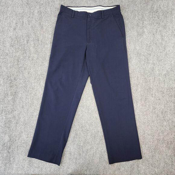 Footjoy Pants Mens 34x30 Blue Traditional Straight Leg Performance Stretch Golf - Picture 1 of 16